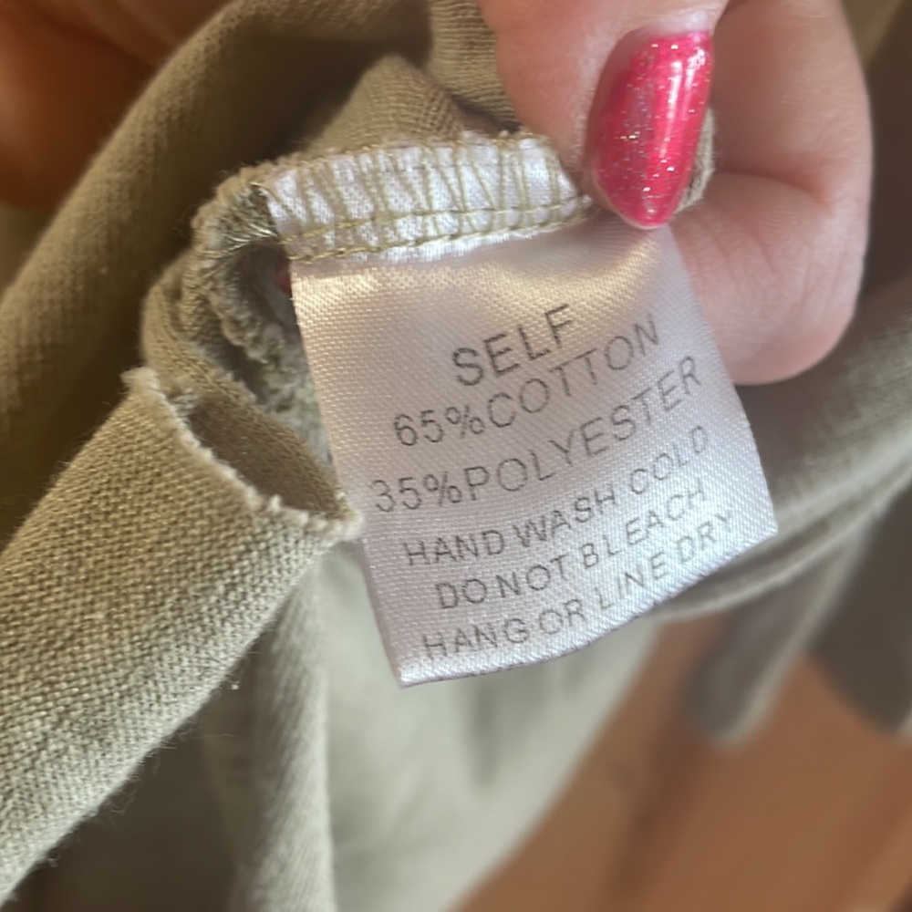 Easel Olive Long Sleeve Cotton
Jersey Boxy Knit Oversized‎ Top M - Picture 4 of 6